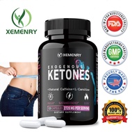 XEMENRYKeto BHB Exogenous Ketones with Salts, Natural Caffeine and L-Carnitine - Beta Hydroxybutyrat