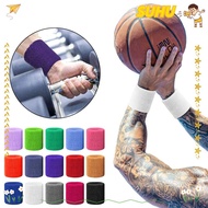 SUHU 1Pcs Wrist Support Band, Sweat Towel Cuff Tennis Wristband,  8x8cm Cotton Fitness Run Gym Sport