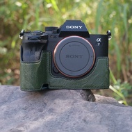 Suitable for Sony a7c Camera Bag A6400 A6700 Protective Case A7M3 Genuine Leather Camera Case a7m4 A