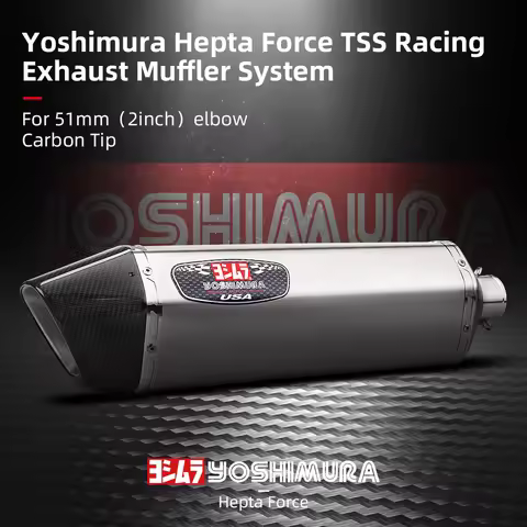 Yoshimura Exhaust Muffler System Hepta Force TSS Racing For z900 cbr650 z1000 r1 r3 Tmax560 z400 r7