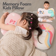 Ergonomic Kids Cotton Pillow Memory Foam Neck Protection Comfortable Toddler Sleeping Pillow