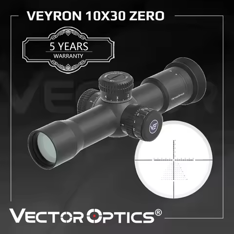 Vector Optics Veyron Plus 10x30 Fixed Power Zero Riflescope,17mm Short Eye Relief For Airguns in Fie