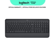 Logitech Signature K650 Comfort Full-Size Wireless Keyboard with Wrist Rest, BLE Bluetooth or Logi B