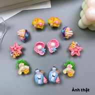Bộ 12 Sticker Charm 3D chủ đề San hô DIY Mayto gắn Dép Cross Dép Sục Cá Sấu JB-243