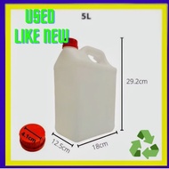 USED HDPE 5 LITER BOTTLE