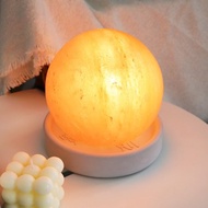 6吋玫瑰圓球 I 清水模系列 中款  I 三款底座 I 鹽燈 I 入厝禮