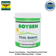 Boysen Cool Shades – Heat Reflecting Roof Paint – R. Beige / Reflecting White / Shady Gray 4 Liters