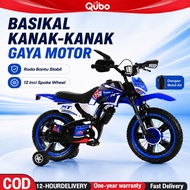 Basikal Budak 12/16 basikal budak motorcross Kids Bike Age 1-12 with Rubber Wheels kids bicycle Gift