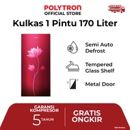 POLYTRON Kulkas 1 Pintu 170 Liter Beauty Metal Door PRB 179R