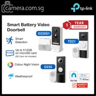 [6 Month Battery]Tapo Smart AI Video Doorbell/Night Vision Waterproof TP-Link  D235/D230S1/D210/TD21
