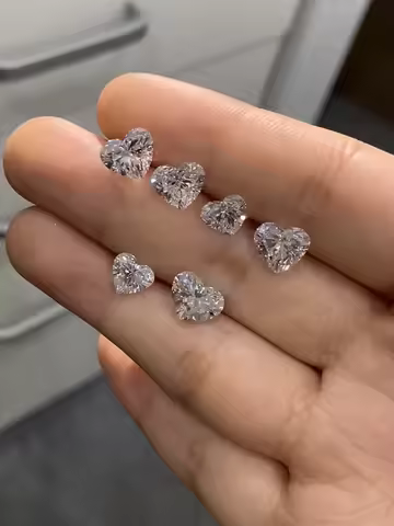 Messi Jewelry Heart Shape Lab Created Diamond With IGI Certificate Lab Grown Diamonds CVD HPHT 1ct 1