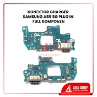 SAMSUNG A55 5G PLUG IN + HF + iC CHARGER CONNECTOR COMPLETE COMPONENTS
