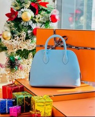 愛馬仕 Hermes Bolide 25 7N糖果籃 銀扣Epsom