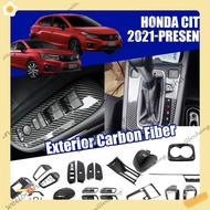 Honda City Hatchback / Sedan Carbon Fiber Interior Accessories Window Switch Panel Garland Eyebrow E