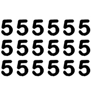 STICKER NUMBER SAIZ 4X6 FOR 10 INCH BALLOON