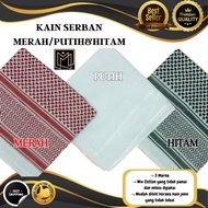 Serban Putih, Hitam, Merah Bidang 55/58 READY STOCK.