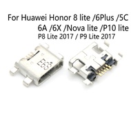 M Icro USB ชาร์จพอร์ตแจ็คซ็อกเก็ตชาร์จเชื่อมต่อ D Ock สำหรับหัวเว่ยเกียรติ8 Lite 6บวก5C 6A 6X Nova L