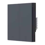 AQARA H1 Pro Smart Wall Switch With Neutral (Dark Grey) - Double Rocker
