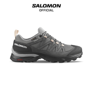 Giày Hiking Salomon Nữ X Ward Leather GTX W Gull/Black/Ebony L47182400