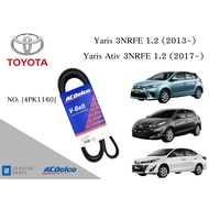 Front Engine Belt TOYOTA Yaris 3NRFE 1.2 (2013-)/Yaris Ativ 3NRFE 1.2 (2017-) [4PK1160]