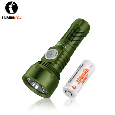 USB TYPE C rechargeable flashlight Lumintop GT NANO V3.0 10300 320mah battery support 400 meters lon