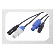 【VVL】-DMX Powercon Cable Combination of Powercon Plug and DMX XLR Signal Line for Light Power Connec