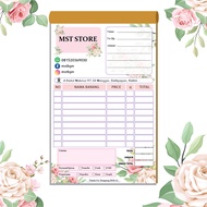 Nota Olshop Rose A / Nota Penjualan / Paket Hemat Nota Potrait
