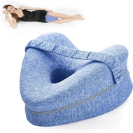 Foam Support Pillow Memory Foam Knee Pillow for Side Sleeper Ergonomic Design Pain Sciatica Hip Back