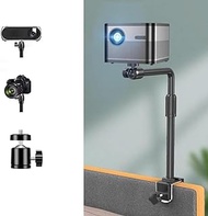 AiFeelife Projector Stand Desk Bedside C-Clamp Projector Bracket Metal Adjustable Projector Holder Bed/Table Mount Suitable for XGIMI Xiaomi Mother Dangbei Load Capacity Approx. 5 kg Black