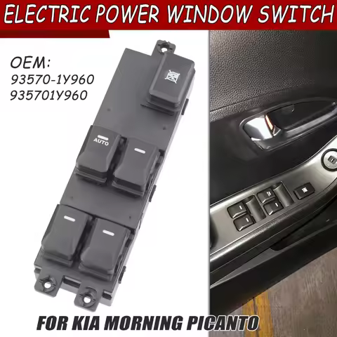 93570-1Y960 Electric Power Window Switch Front Left Driver Side Car 935701Y960 For Kia MORNING PICAN