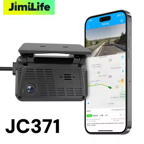 Jimi JC371 4G Dashcam 3 Channels Car DVR Recorder Live Video ADAS DMS AI Camera with Real Time Track