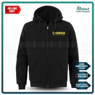 JSYC Fall and winter Age reduction Zip Yamaha Racing TZM Y125Z LC135 Y15 RXZ MotoGP Team Motorcycle Motosikal SRL Men's pure cotton Hoodies Birthday Gift GS