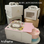 Cake Box Mika Handle Birthday Tart Cake Box Tall Box Gift Box