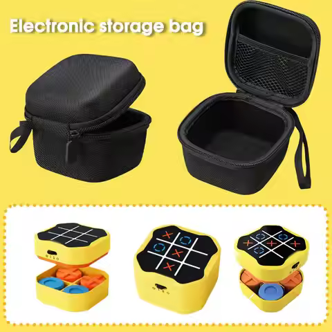 For GiiKER Tic Tac Toe Bolt Game 3 in 1 Puzzle Game Console Storage Bag All-round Protection Game Ma