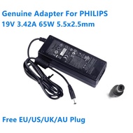 ของแท้19V 3.42A 65W ADPC1965 ADS 65LSI 19 1 19065G AC Adapter สำหรับ PHILIPS S220E2A 247E4QSD LCD MO