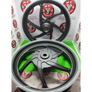 OKIMURA MAGS CNC BLACK F 250×14/ R350X14 FOR AEROX