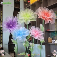 MOLIHA Artificial Rose Blossoms, 40cm Giant Gauze Simulated Rose,   Props Wedding Landscaping  Fluff