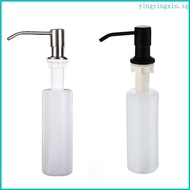YIN 10 14 OZ Kitchen Sink Soap Dispenser Accessories Dishwashing Basin Pool Stainless Steel Detergent Detergent Bottle
