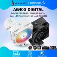 Deepcool AG400 Digital BK / WH ARGB CPU Cooler 4 Heat Pipes Digital CPU Temperature Display Motherbo