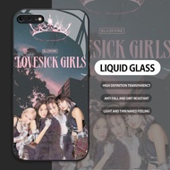 HP Tempered Glass case For Apple iphone 6 6S 7 8 Plus SE2020 se2022 cellphone case BlackPink LOVESIC