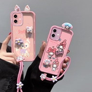 เคส A07ปลอกสำหรับ Samsung นิ่มขายดี Samsung Galaxy A07 3D SM-A075F มีหูรูปการ์ตูนกันกระแทกซิลิโคน TP