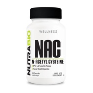 NutraBio N-Acetyl Cysteine Supplement (NAC) - 90 Capsules, 600mg Each - Powerful Anti-Oxidant - Immu