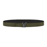 LV Men's Belt Heritage 35MM minimalist calf leather buckle double-sided belt M0679T