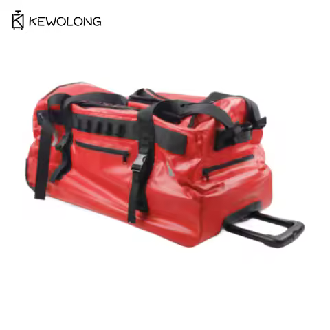 PVC Waterproof 90L Large Rolling Duffel Bag for Travel, Camping, Outdoor & Emergency Rescue Towing L