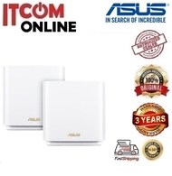 ASUS WIFI 6 TRI-BAND AX6600 GIGABIT AI MESH ROUTER (ZENWIFI AX XT8) 1 2 PACK BLACK WHITE
