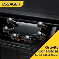 Essager Car phone telescopic bracket suitable for 4.7-6.7 inch phones, suitable for mobile phones IP gravity metal bracket