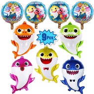 Baby Shark Aluminum Film Balloon Ocean Theme Park Decoration Birthday Party Decoration Cartoon Balloon Set