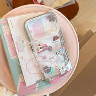 Transparent Cat Dog Graffiti iphone 17promax Phone Case Cartoon Magnetic Phone Case