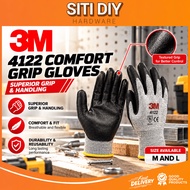 3M Comfort Grip Gloves Hand Glove Work Glove General Use Sarung Tangan Rubber Coated Abrasion Punctu