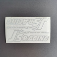 2pcs 5" J'S RACING CAR STICKER SET